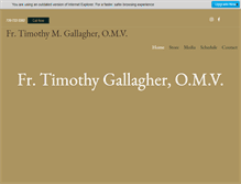Tablet Screenshot of frtimothygallagher.org